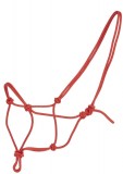 Knotenhalfter aus 6 mm Polyester Seil Profi-Qualit�t  Farbe: rot