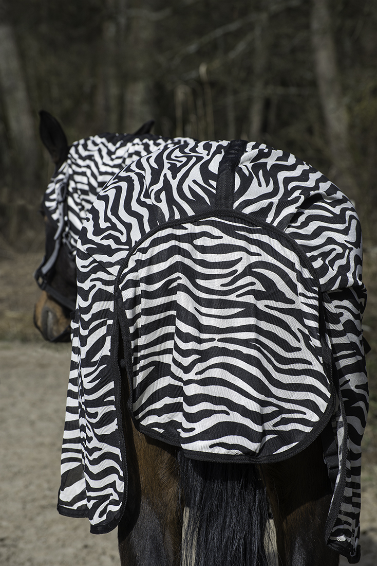 Fliegendecke Zebra mit Halsteil